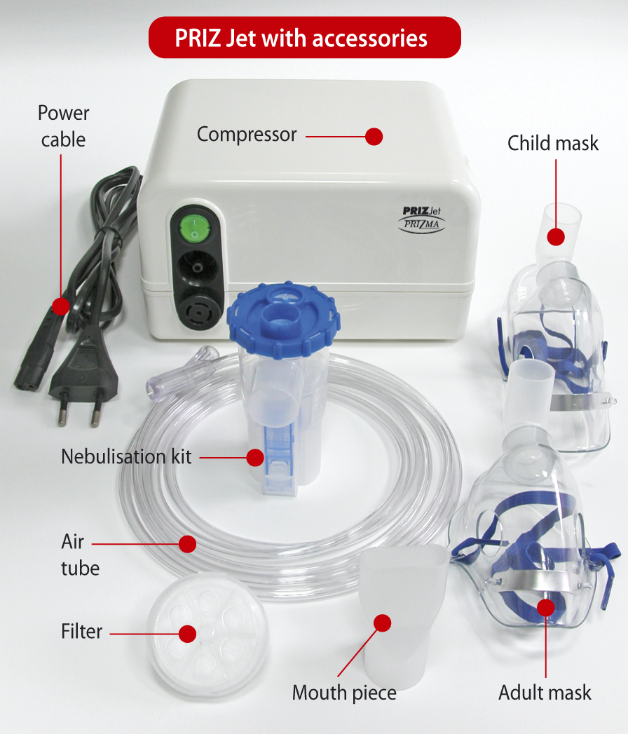 Inhalator Prizjet total accesories