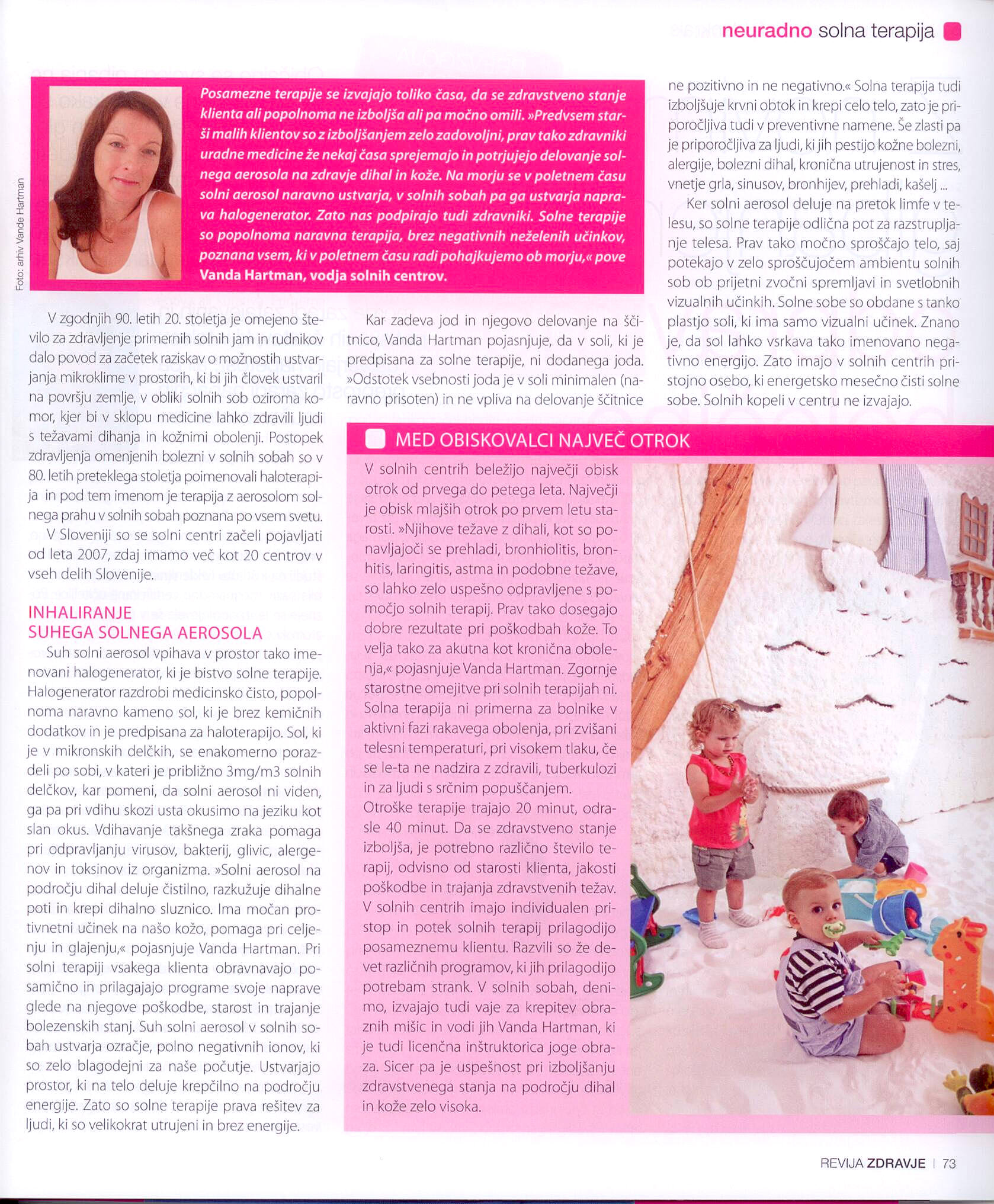 Solna terapija in revija Zdravje3