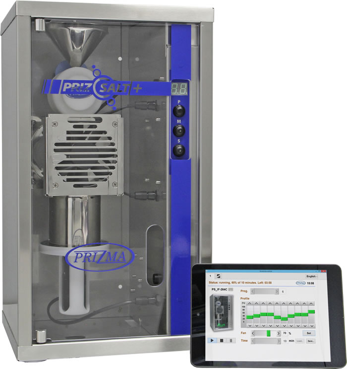 Halogenerator PRIZSALT+ and tablet
