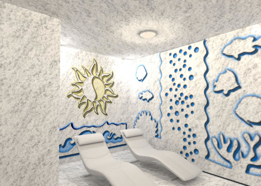 Solne soba Kitajska 3D zasnova